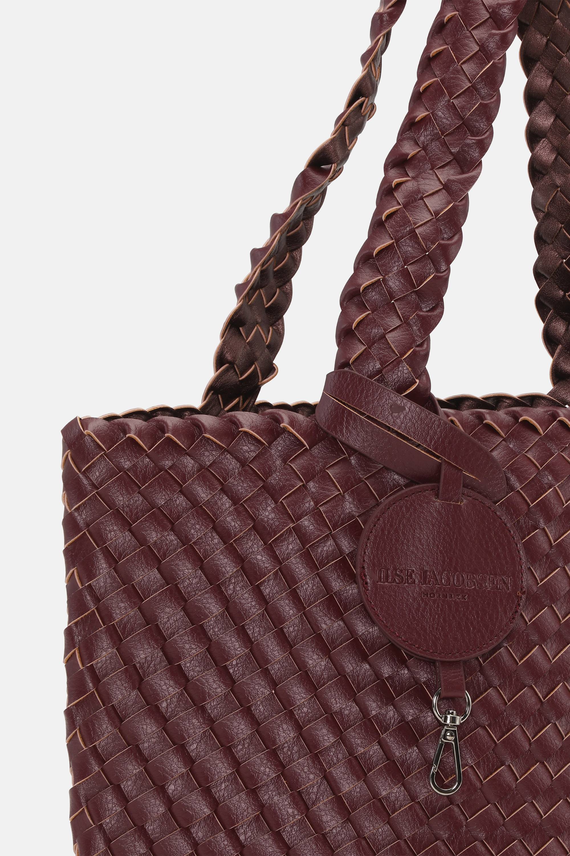 Tote Bag Geflochten - Maroon Banner Ebony
